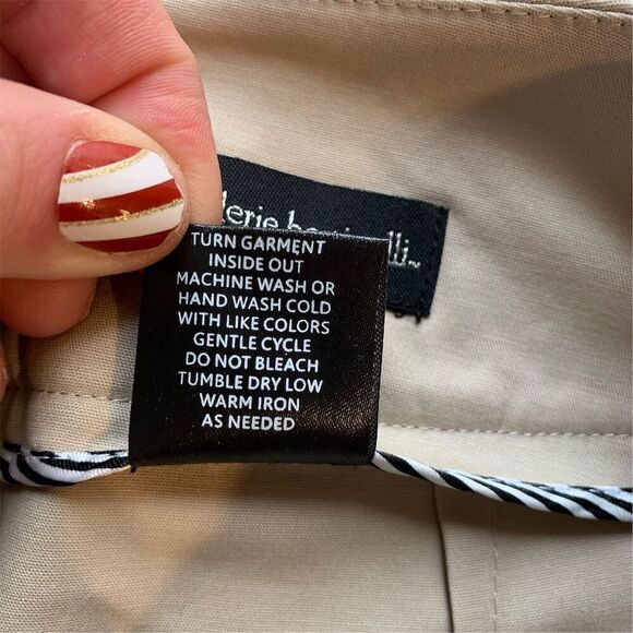 Valerie Bertinelli Women's A-Line Short Skirt Size 2 Beige NWT dead stock - Picture 7 of 8